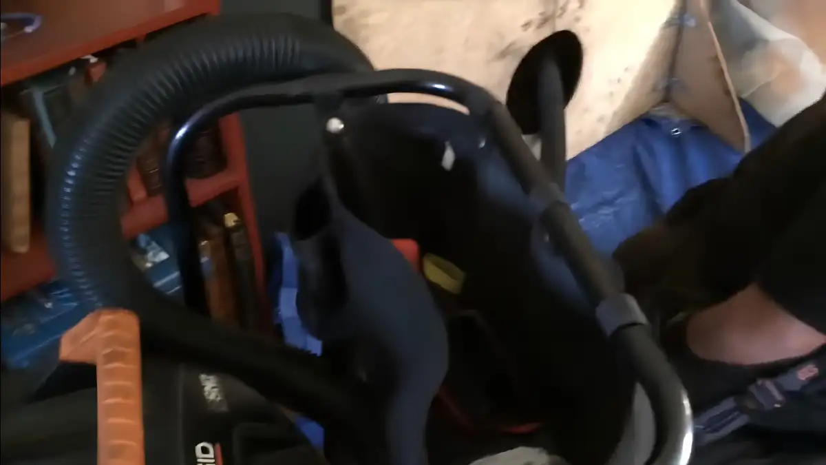 HEPA-filtered vacuum and rotary chimney sweep brushes