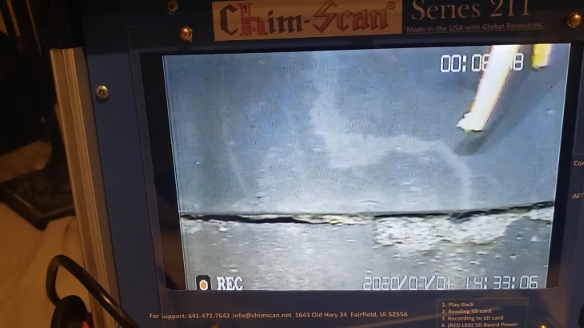 Commercial property chimney scanning and safety check