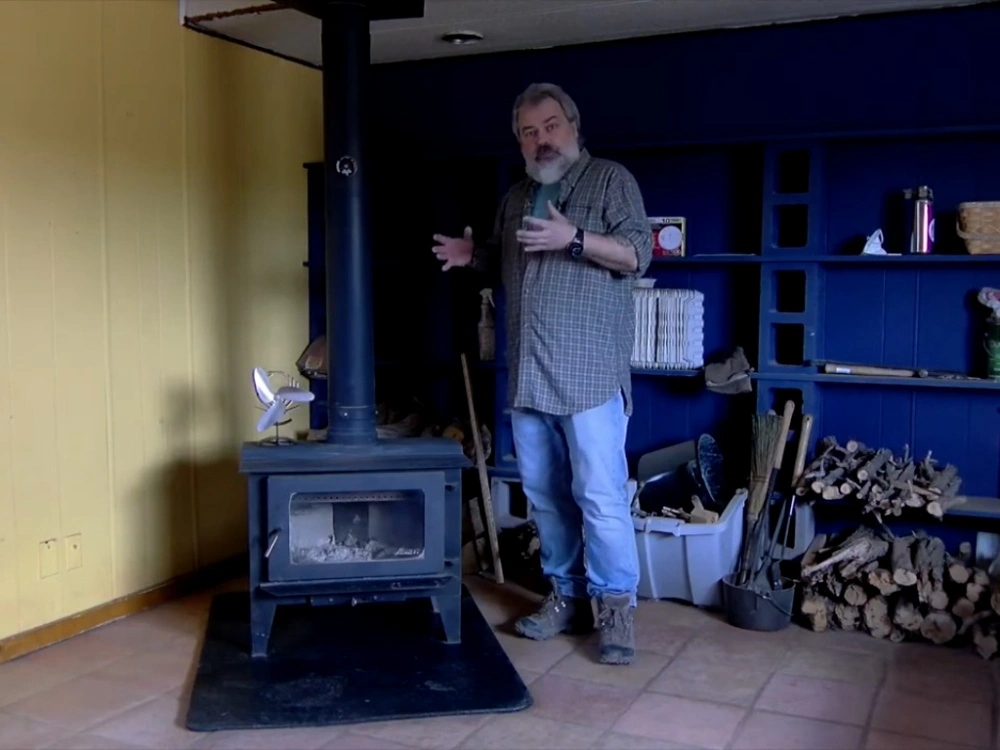 Venting pipes and connector lines for wood stove installation